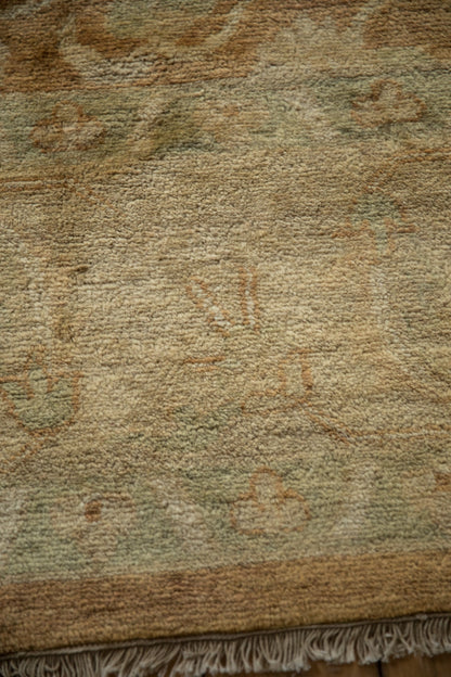 10x14 Vintage Gold Wash Indian Oushak Design Carpet