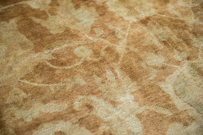 10x14 Vintage Gold Wash Indian Oushak Design Carpet