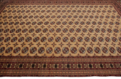 10x14.5 Vintage Bokhara Carpet