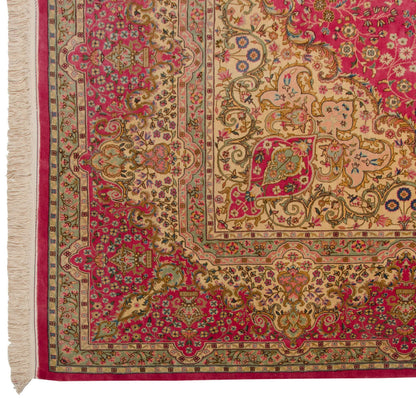 12x12.5 Vintage Bulgarian Kerman Design Square Carpet