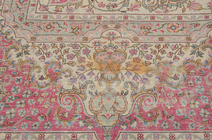 12x12.5 Vintage Bulgarian Kerman Design Square Carpet