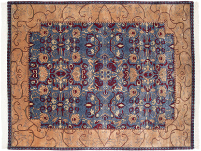 8x10 Vintage Indian Arts And Crafts Design Carpet