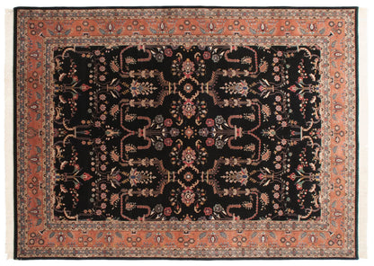 10x13.5 Vintage Indian Mohajeran Sarouk Design Carpet
