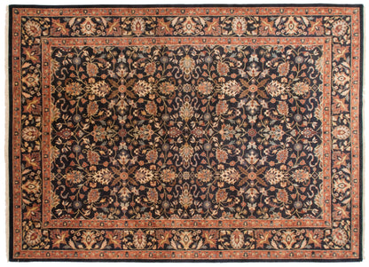 10x14 Vintage Indian Yezd Design Carpet