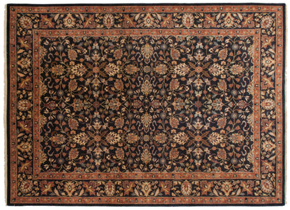 10x14 Vintage Indian Yezd Design Carpet