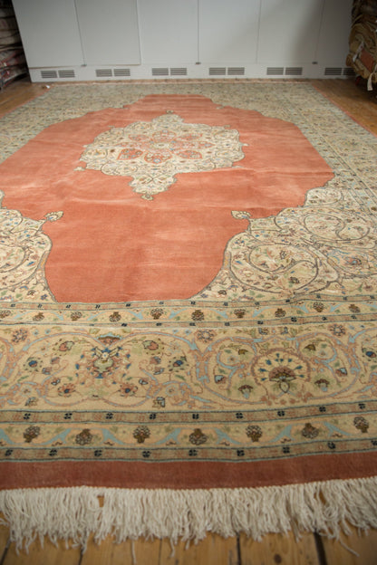 10x14.5 Vintage Tabriz Carpet