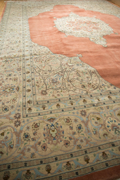 10x14.5 Vintage Tabriz Carpet
