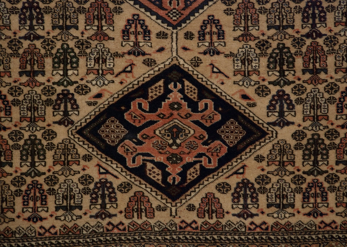 4.5x5.5 Vintage Ardebil Square Rug