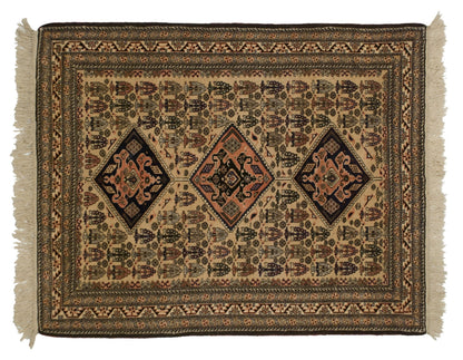 4.5x5.5 Vintage Ardebil Square Rug