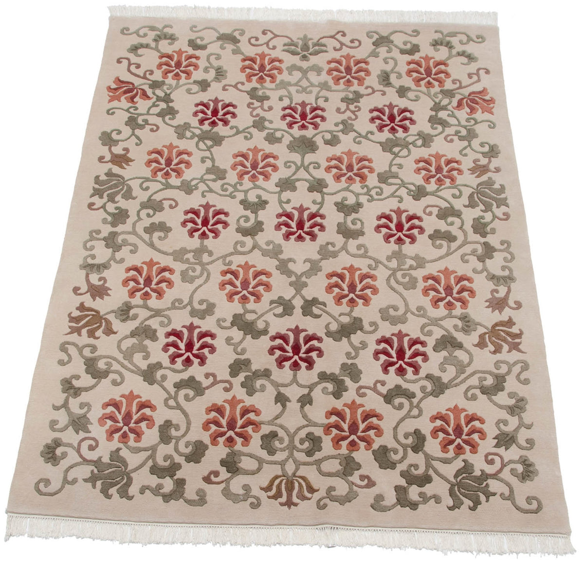6x9 Vintage Indian Arts And Crafts Design Carpet