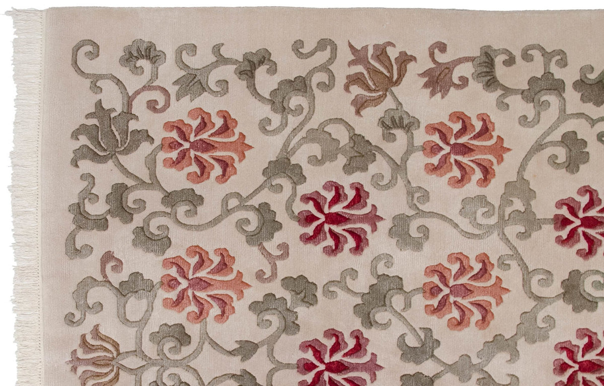 6x9 Vintage Indian Arts And Crafts Design Carpet