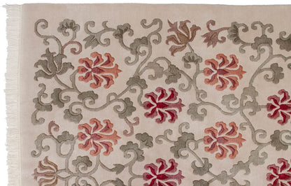 6x9 Vintage Indian Arts And Crafts Design Carpet