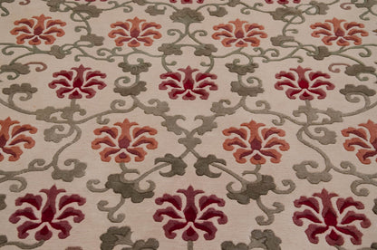 6x9 Vintage Indian Arts And Crafts Design Carpet