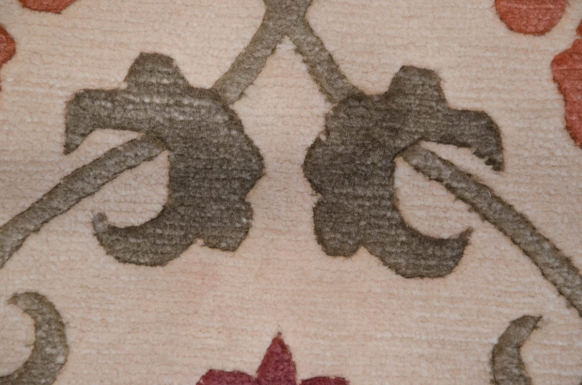 6x9 Vintage Indian Arts And Crafts Design Carpet