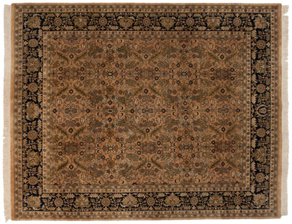 8x10 Vintage Indian Heriz Design Carpet