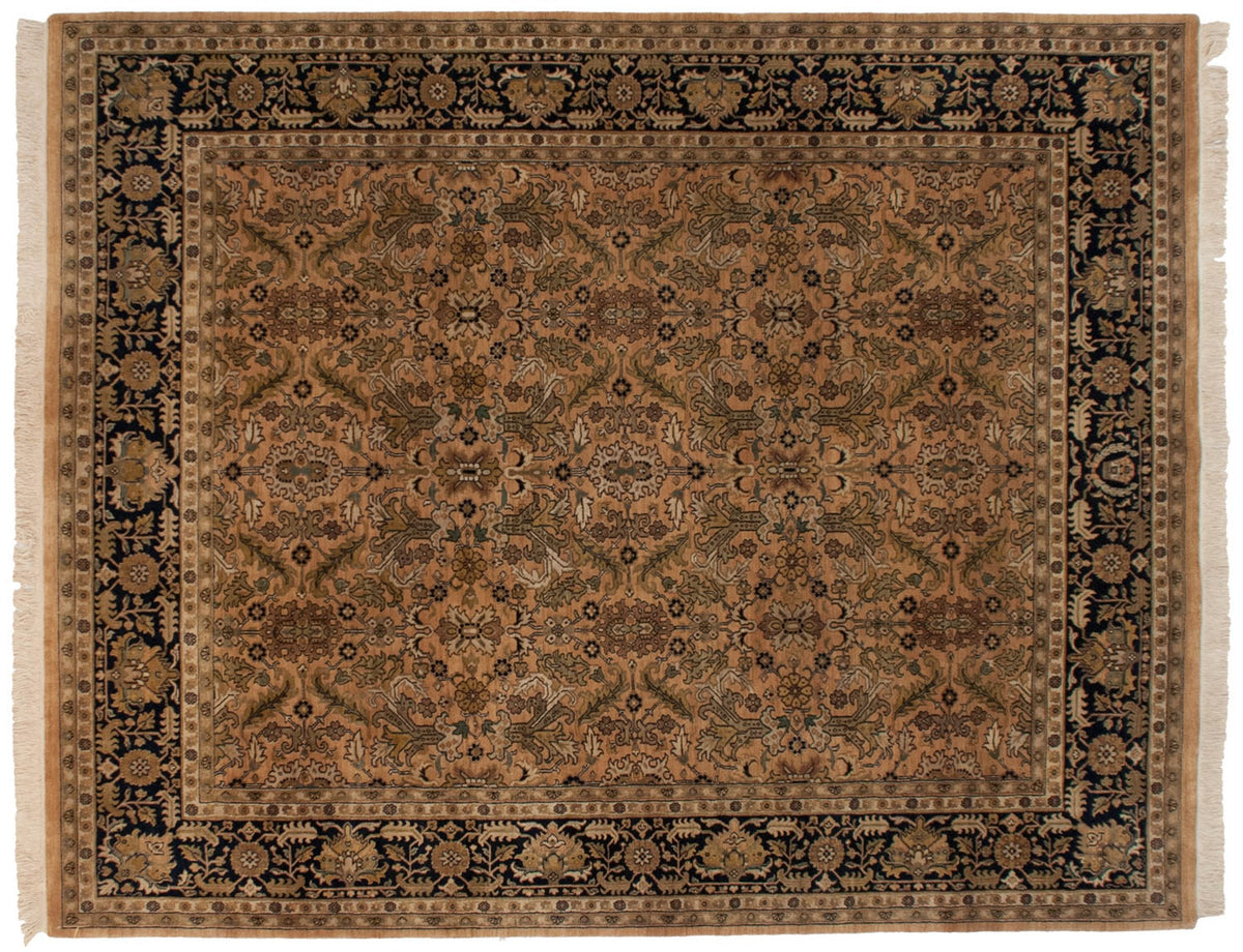 8x10 Vintage Indian Heriz Design Carpet