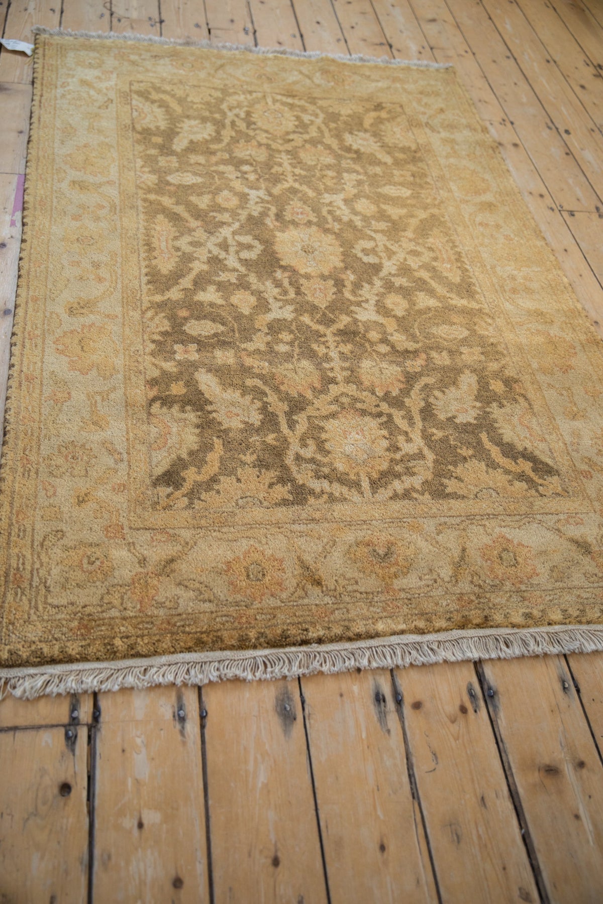 4x6 New Gold Wash Indian Oushak Design Rug