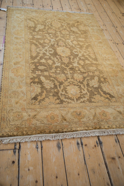 4x6 New Gold Wash Indian Oushak Design Rug