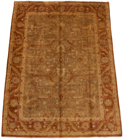 10x13.5 New Gold Wash Indian Oushak Design Carpet