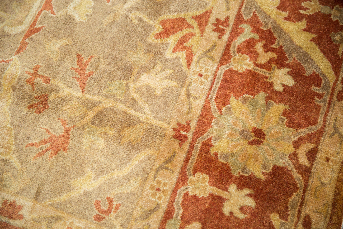 8.5x11.5 New Gold Wash Indian Oushak Design Carpet