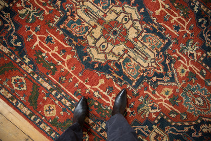 6x9.5 Vintage Indian Heriz Design Carpet