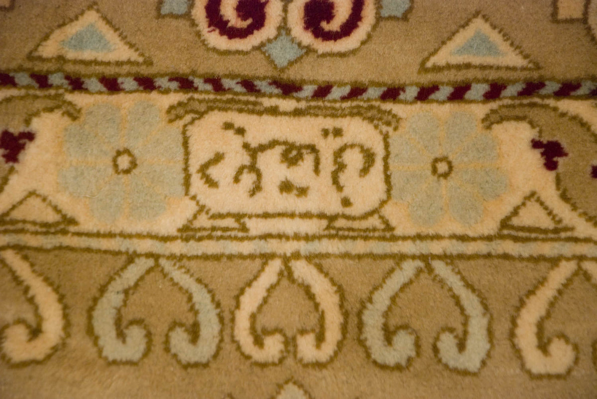 9x12 Vintage Distressed Bulgarian Caucasian Design Carpet