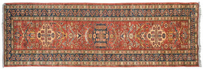2.5x9.5 New Pakistani Caucasian Design Rug Runner