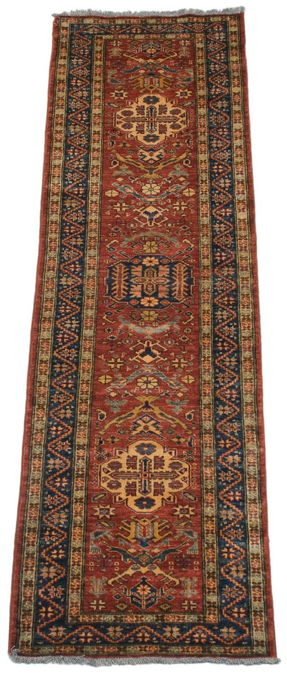 2.5x9.5 New Pakistani Caucasian Design Rug Runner
