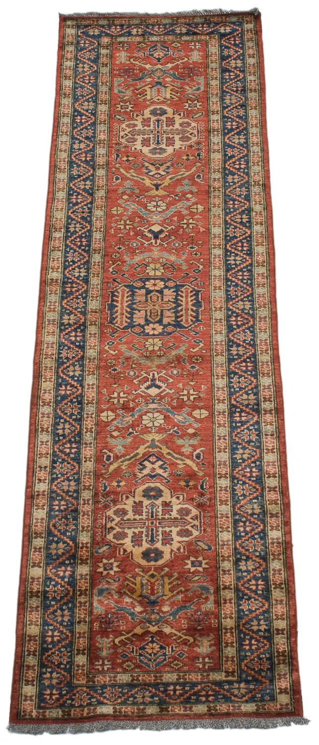 2.5x9.5 New Pakistani Caucasian Design Rug Runner