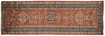 2.5x9.5 New Pakistani Caucasian Design Rug Runner