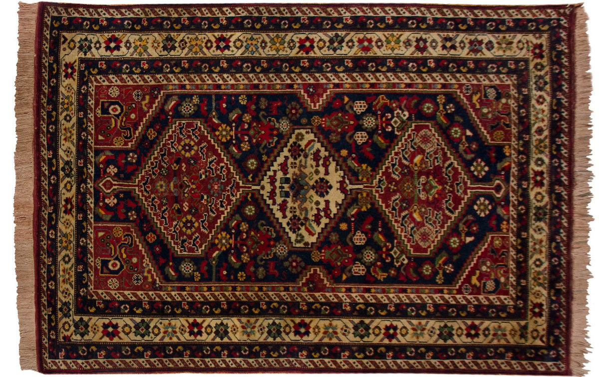 4.5x6.5 Vintage Indian Shiraz Design Rug