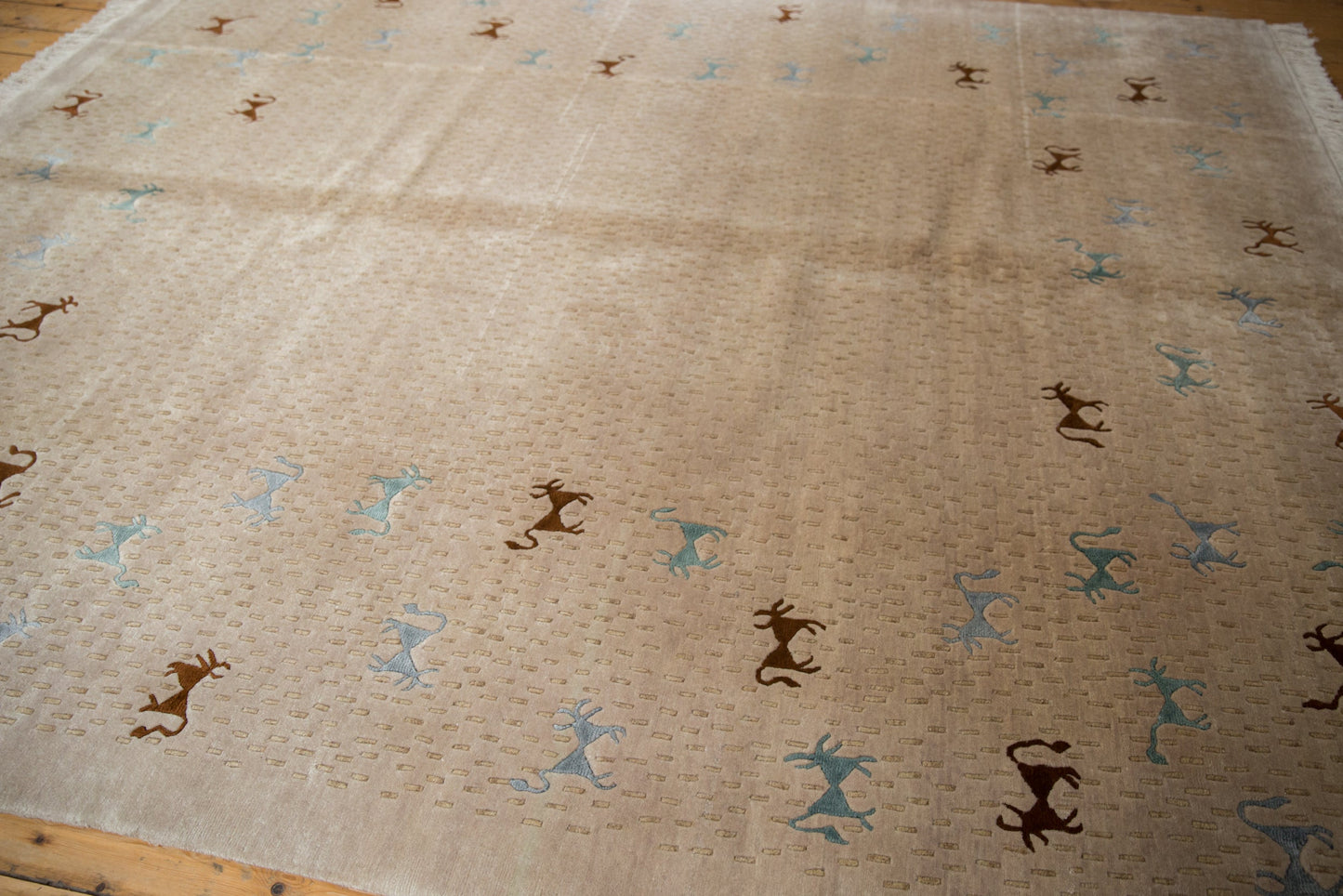 RESERVED 8x10 New Indian Folk Art Design Carpet