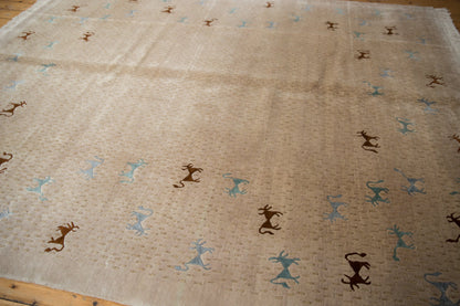RESERVED 8x10 New Indian Folk Art Design Carpet