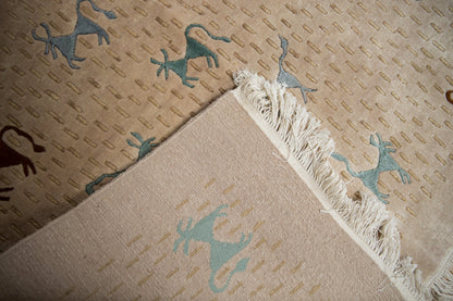 RESERVED 8x10 New Indian Folk Art Design Carpet