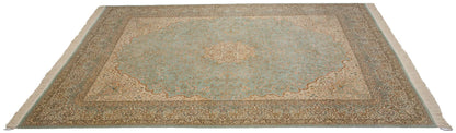 12x14 Vintage Fine Bulgarian Kerman Design Square Carpet
