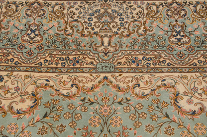 12x14 Vintage Fine Bulgarian Kerman Design Square Carpet