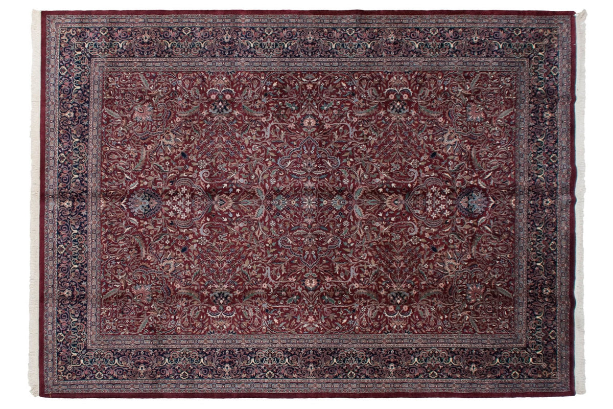 10x14 Vintage Indian Kashan Design Carpet