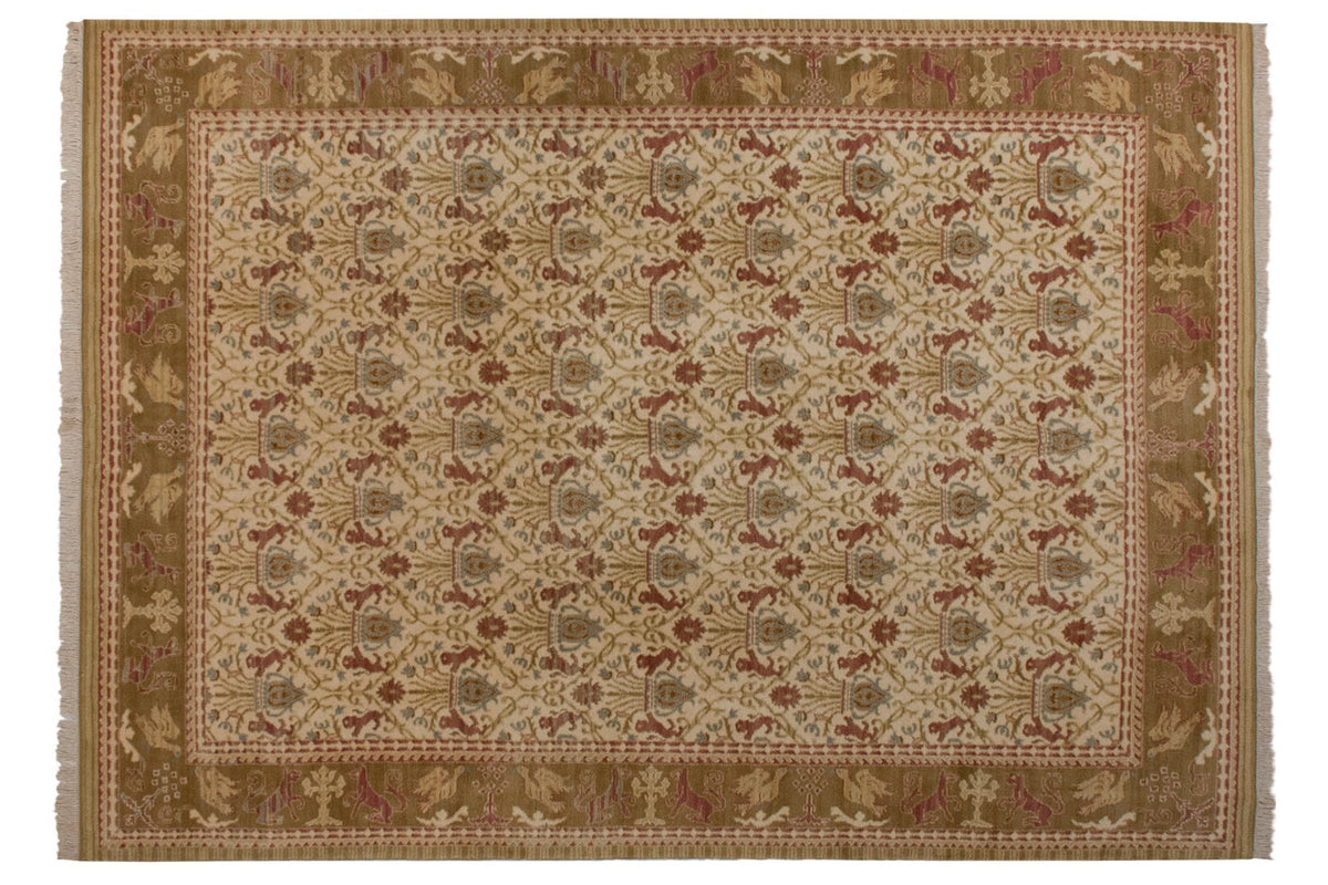 9.5x13.5 Vintage Spanish Alcaraz Design Carpet