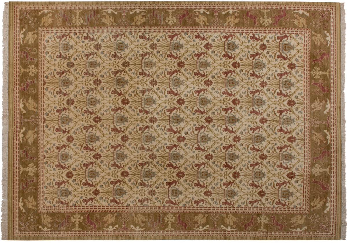 9.5x13.5 Vintage Spanish Alcaraz Design Carpet