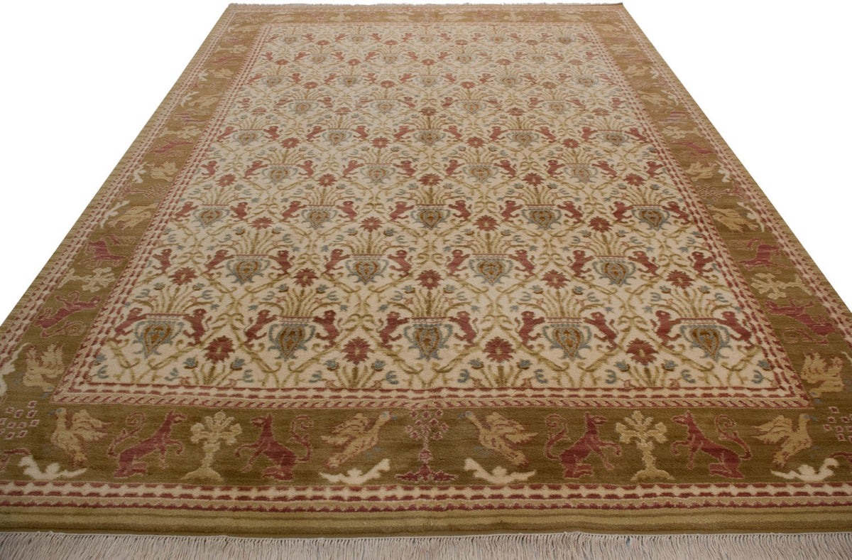 9.5x13.5 Vintage Spanish Alcaraz Design Carpet