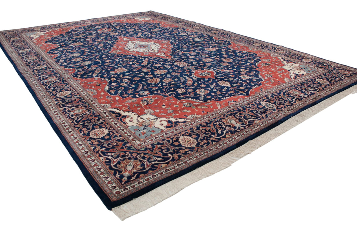12x18 Vintage Indian Kashan Design Carpet