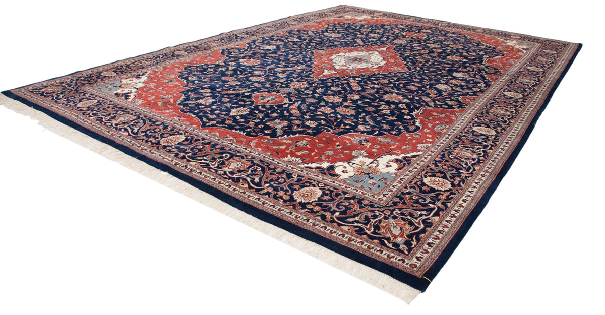 12x18 Vintage Indian Kashan Design Carpet