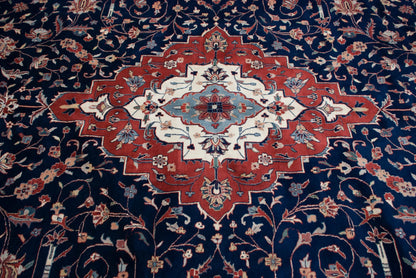 12x18 Vintage Indian Kashan Design Carpet