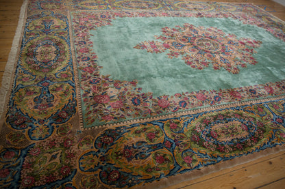 9.5x13.5 Vintage Kerman Carpet