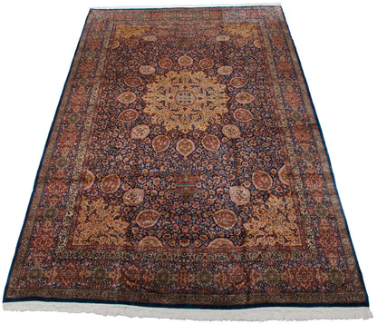 10x16.5 Vintage Fine Pakistani Ardebil Design Carpet