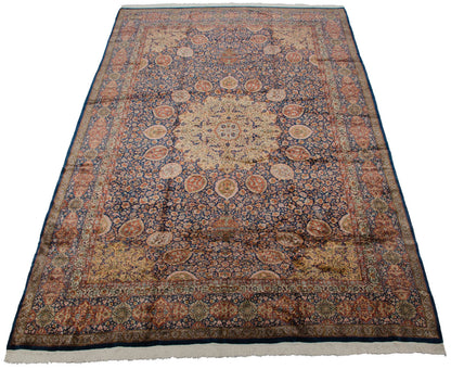 10x16.5 Vintage Fine Pakistani Ardebil Design Carpet