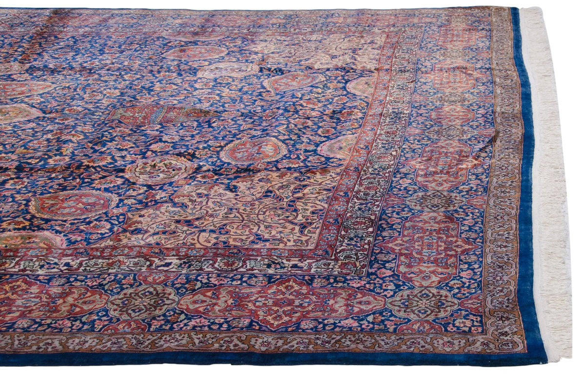 10x16.5 Vintage Fine Pakistani Ardebil Design Carpet