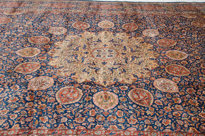10x16.5 Vintage Fine Pakistani Ardebil Design Carpet