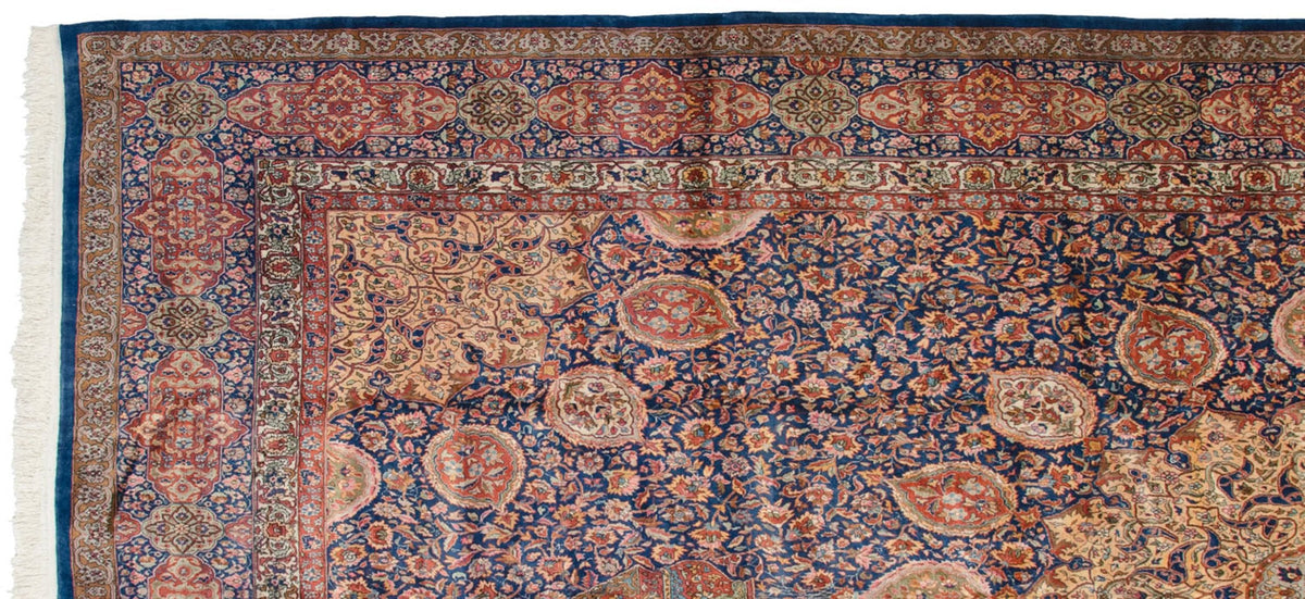 10x16.5 Vintage Fine Pakistani Ardebil Design Carpet