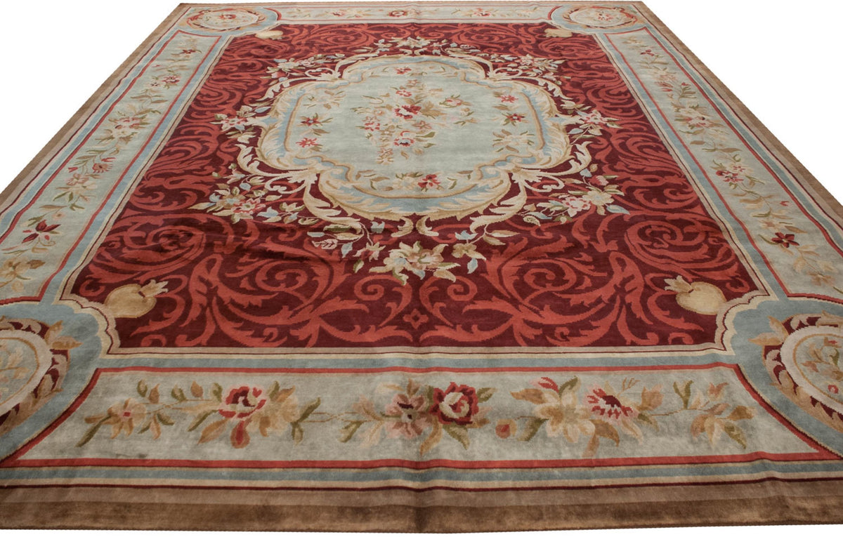 12x15 Indian Savonnerie Design Carpet